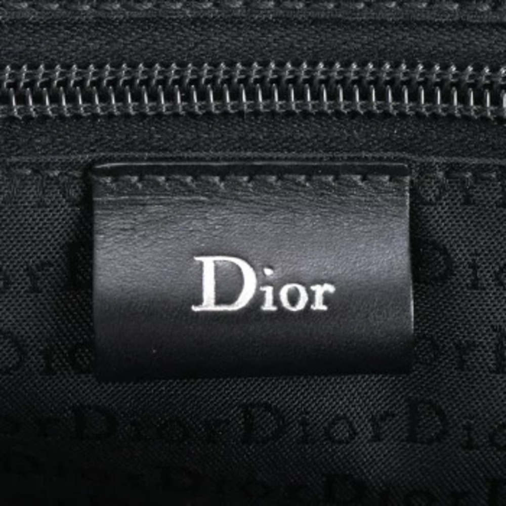 Christian Dior Oblique Canvas Leather Briefcase Tote Bag Black - Picture 8 of 8